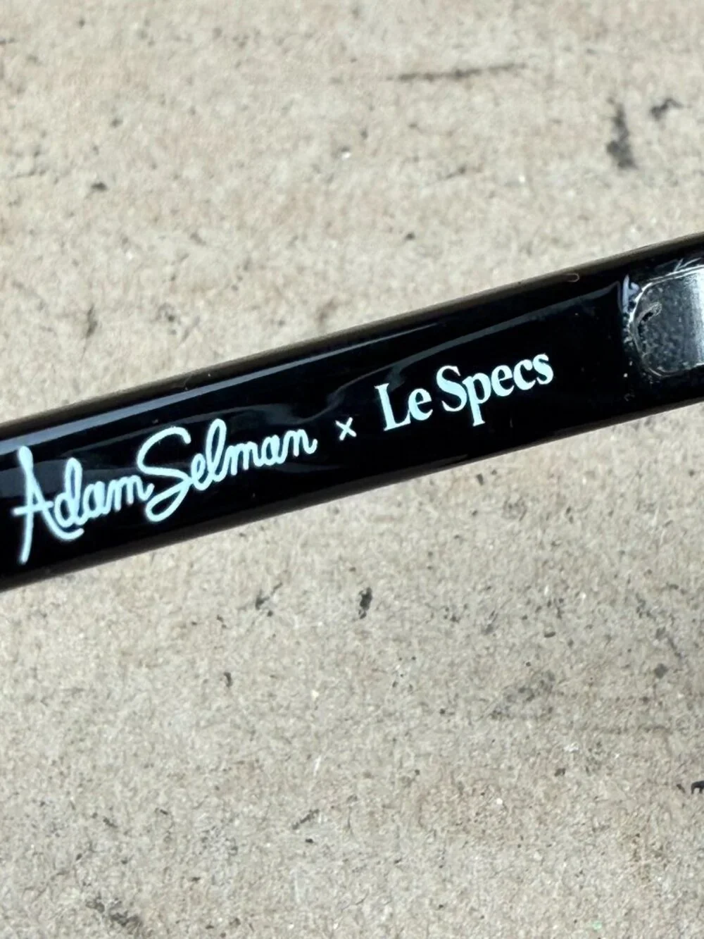 Adam Selman x Le Specs Black Cat Eye Sunglasses Scratched damage on lens & frame